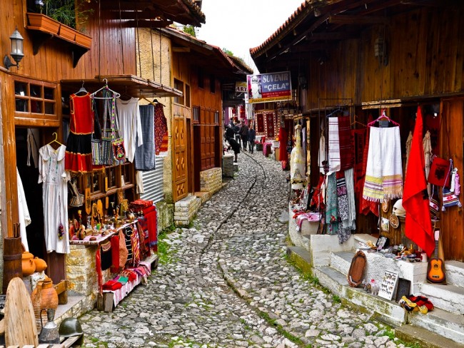 the bazar of kruja